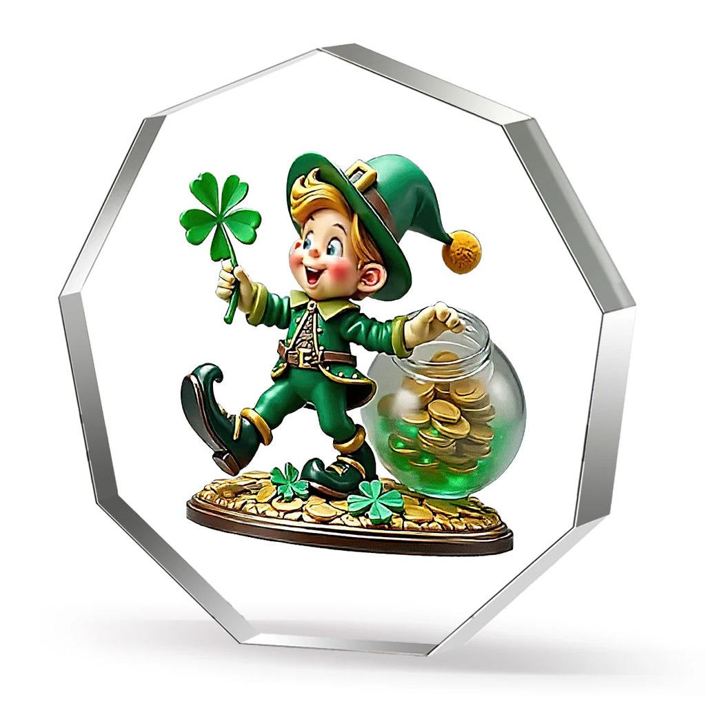 St. Patrick's Day Retro Leprechaun Acrylic Decoration – Irish Party Ornament – The Party Days | The Party Days