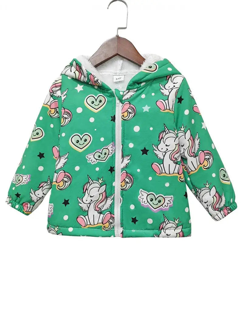 Kids Unicorn Fleece Hoodie Jacket | The Party Days | The Party Days