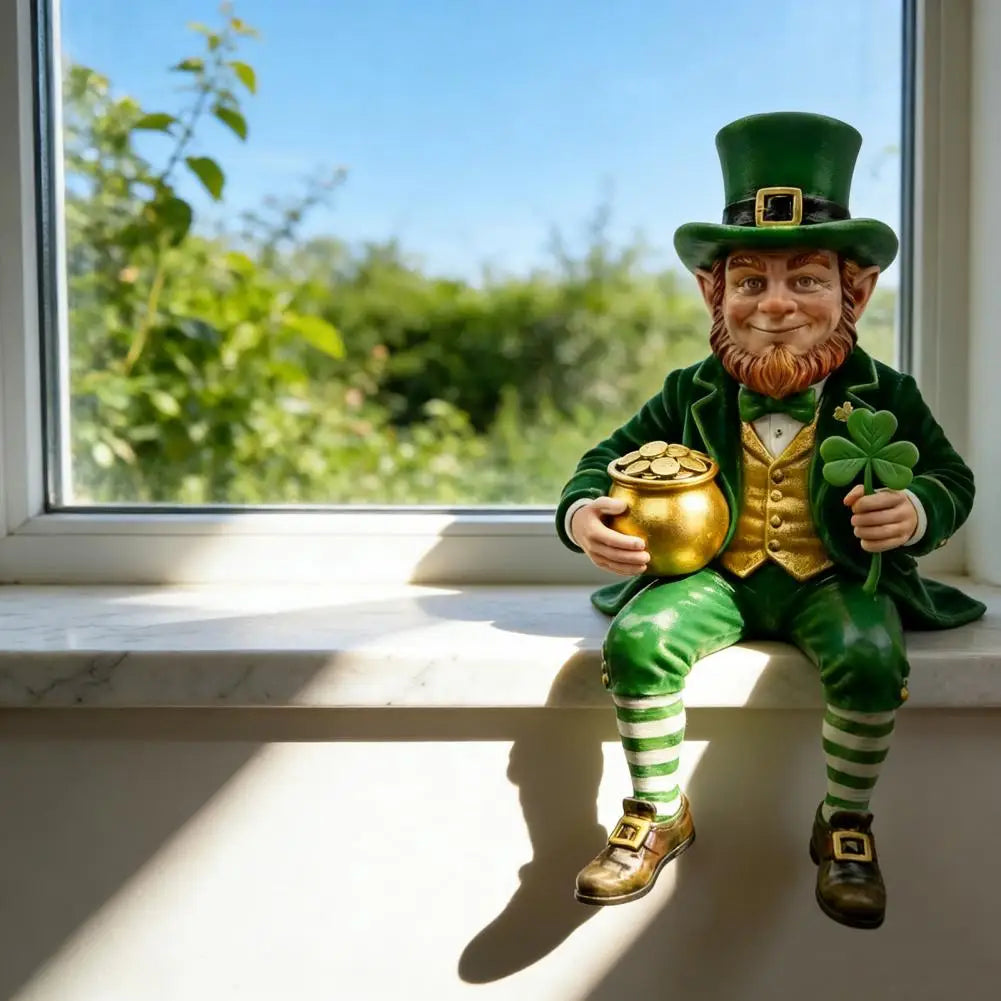 St. Patrick's Day Leprechaun Resin Statue 12cm – Irish Decorative Figurine – The Party Days | The Party Days
