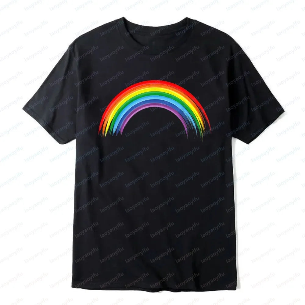Rainbow Pride Flag T-Shirt – LGBT Equality Cotton Streetwear Tee | The Party Days | The Party Days