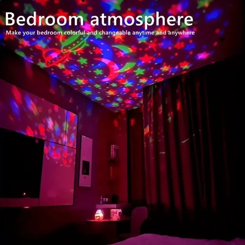 LED Magic Ball Star Projector – RGB Starry Sky Night Light for Bedroom & Party Decoration | The Party Days | The Party Days