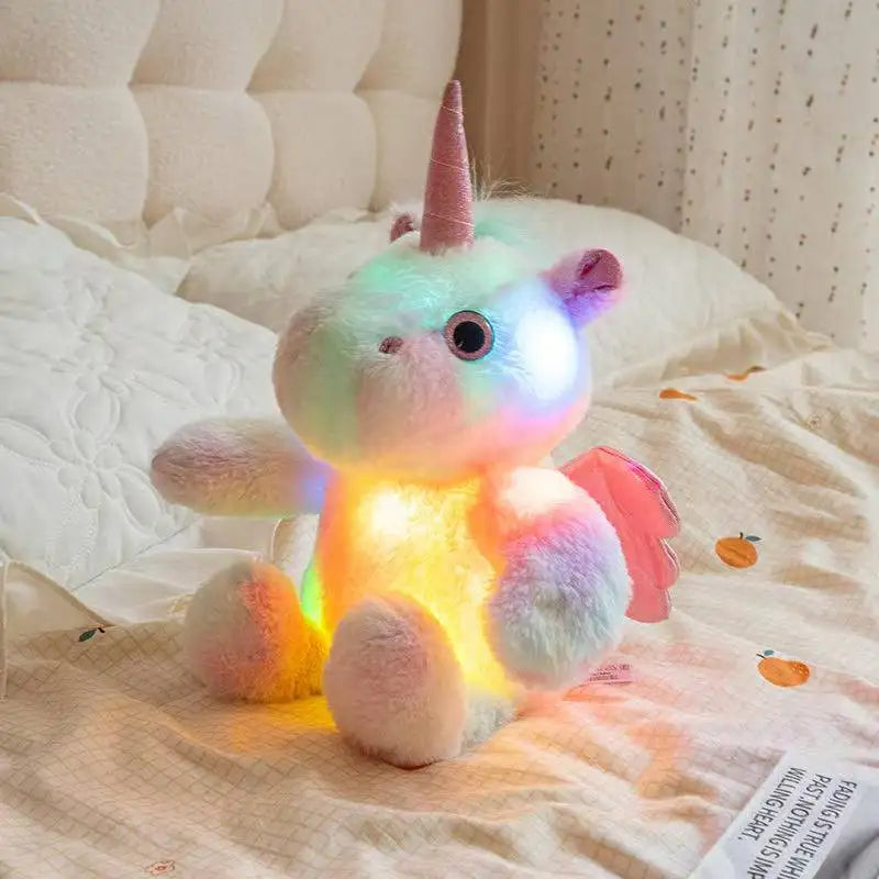Luminous Unicorn Plush Toy | Kawaii Glow Stuffed Animal | The Party Days | The Party Days