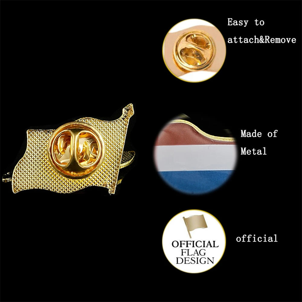 Netherlands Metal Flag Lapel Pin – Dutch Badge Brooch Souvenir – The Party Days | The Party Days