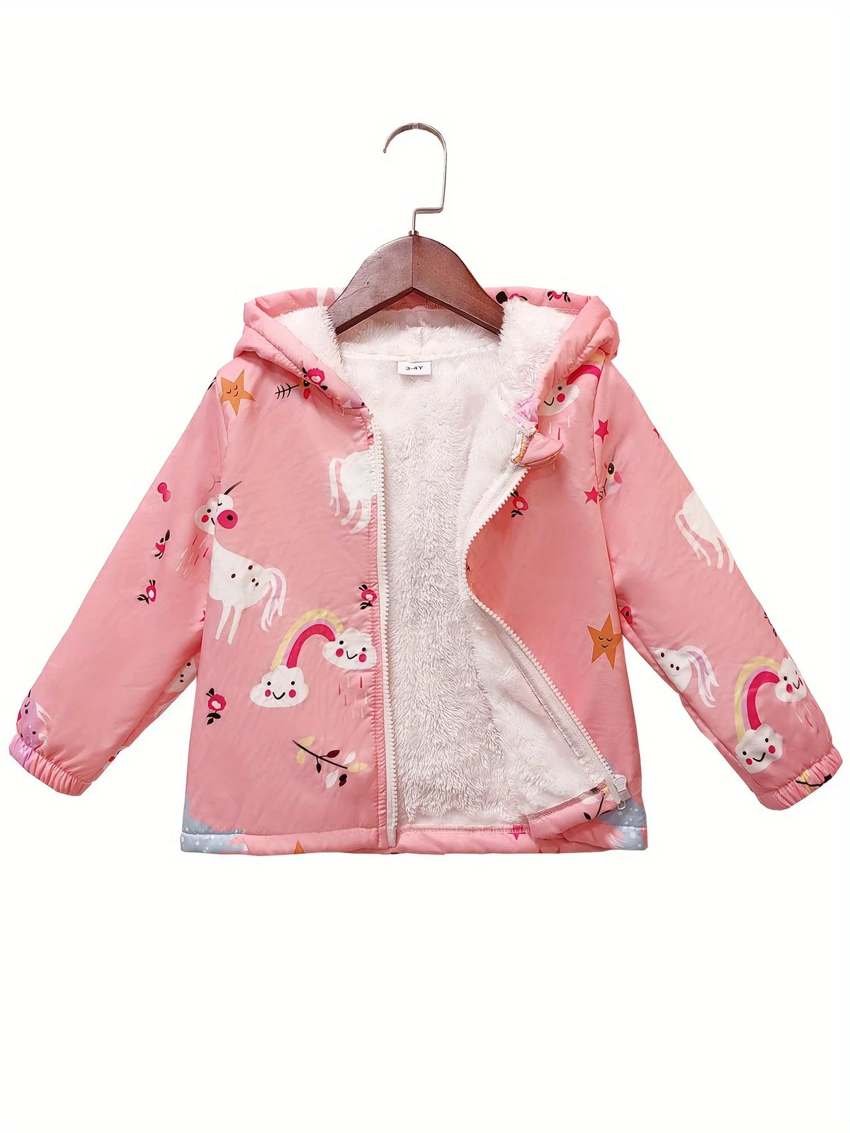 Kids Unicorn Fleece Hoodie Jacket | The Party Days | The Party Days