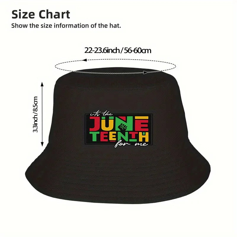 Juneteenth Bucket Hat – Unisex Polyester Fisherman Cap for Outdoor Activities | The Party Days | The Party Days