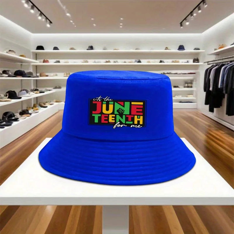 Juneteenth Bucket Hat – Unisex Polyester Fisherman Cap for Outdoor Activities | The Party Days | The Party Days