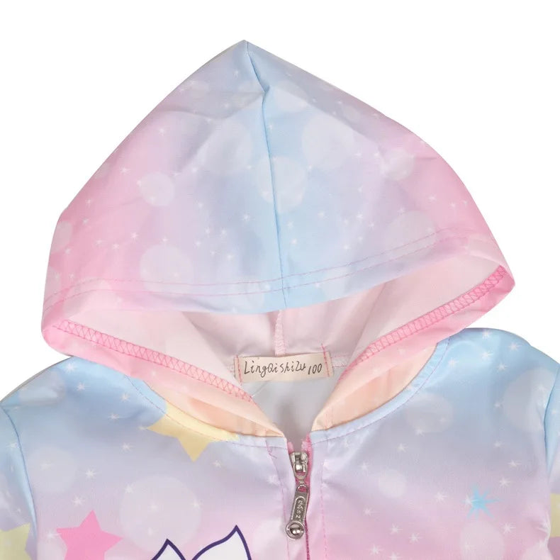 Girls Unicorn Hooded Jacket | The Party Days | The Party Days