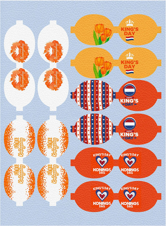 King’s Day Netherlands Hair Bow DIY Craft – Litchi Print Faux Leather, 30x22cm