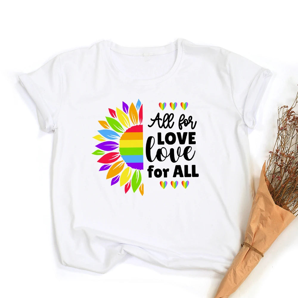 Peace Love Equality LGBT Pride T-Shirt – Rainbow Graphic Tee | The Party Days | The Party Days