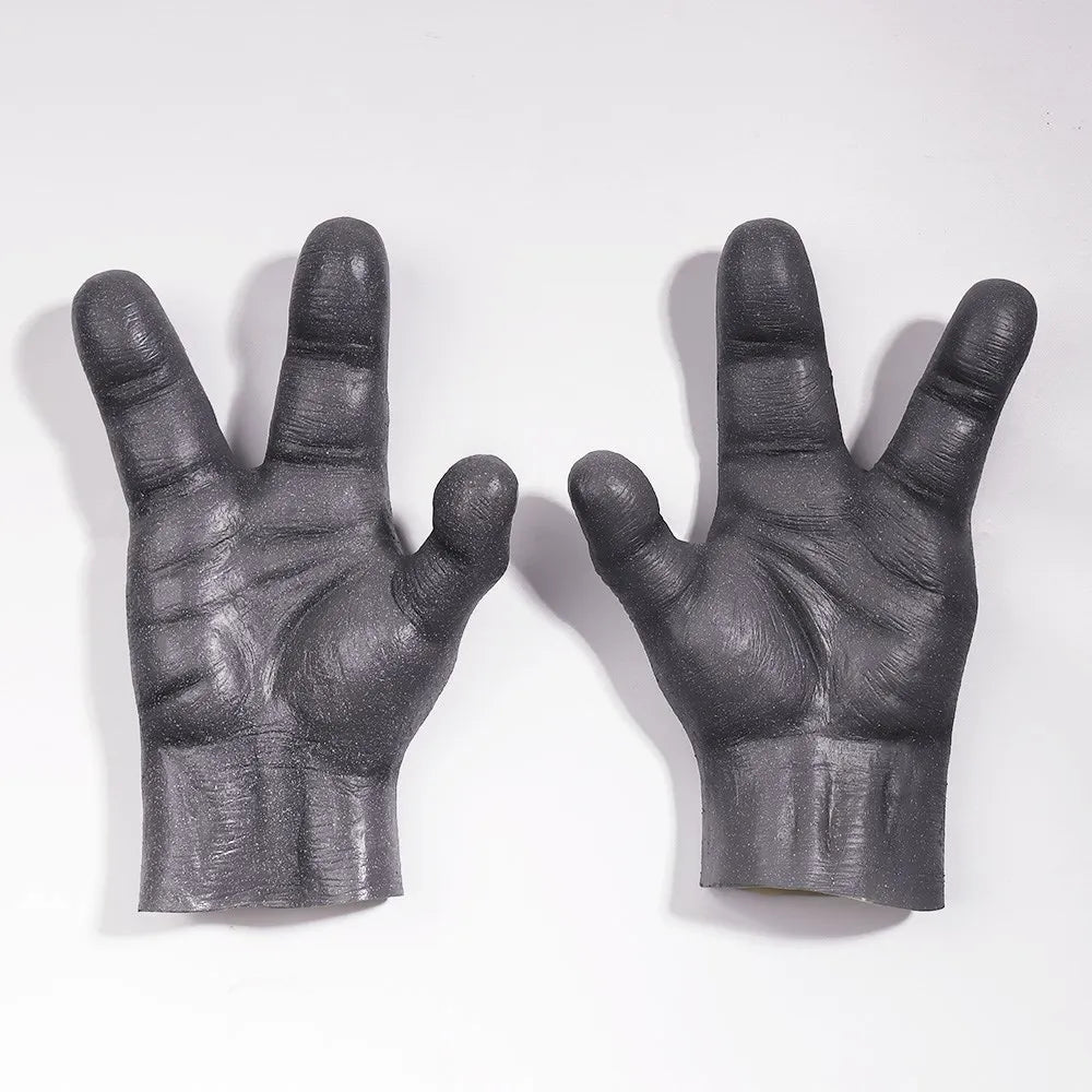 51 Area Alien Latex Mask & Gloves Cosplay Halloween