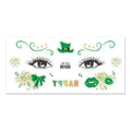 St. Patrick's Day Irish Shamrock Temporary Tattoos – Green Clover Body Stickers – The Party Days | The Party Days