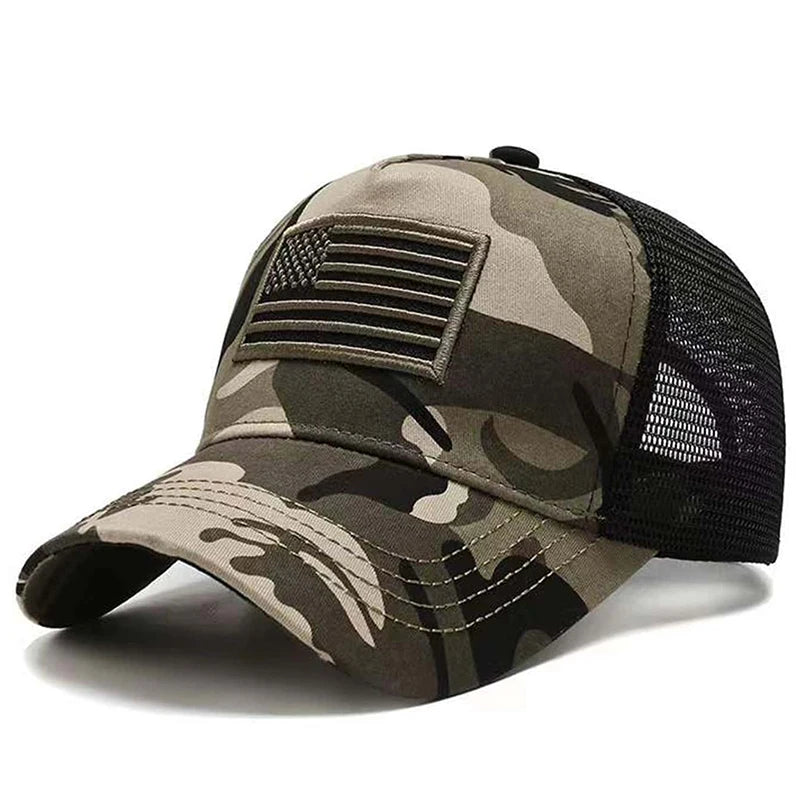 American Flag Embroidered Mesh Baseball Cap – Unisex Adjustable Breathable Sun Hat | The Party Days | The Party Days