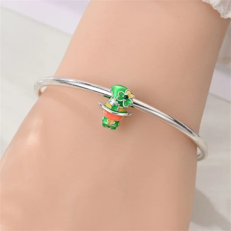 925 Silver St. Patrick's Day Bracelet Charms with Zirconia – GDTC Certified – The Party Days | The Party Days