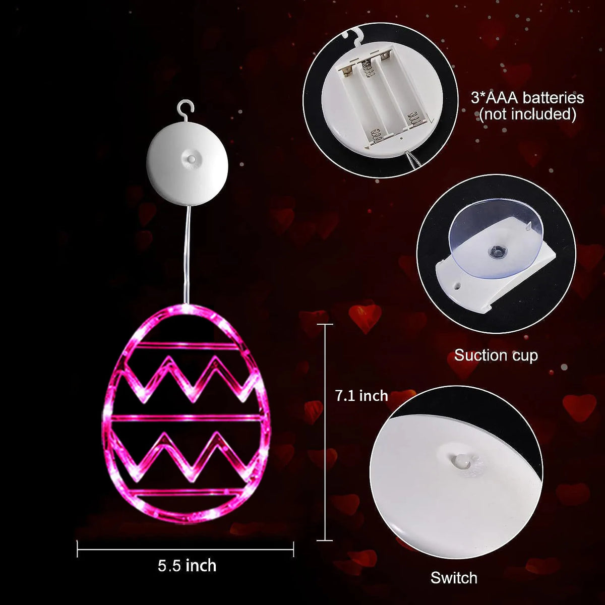 Easter Window Lights Hanging Ornaments – Spring Festive Decor – The Party Days | The Party Days