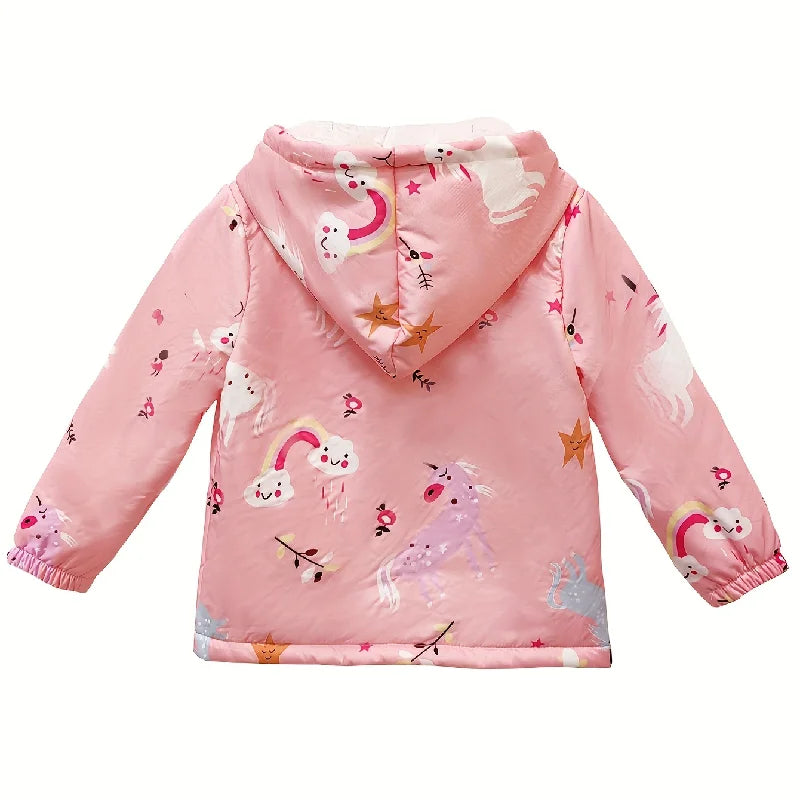 Kids Unicorn Fleece Hoodie Jacket | The Party Days | The Party Days