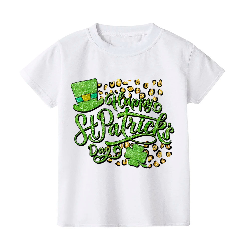 St. Patrick's Day Kids Heart Shamrock T-Shirt – Children's Irish Party Tee – The Party Days | The Party Days