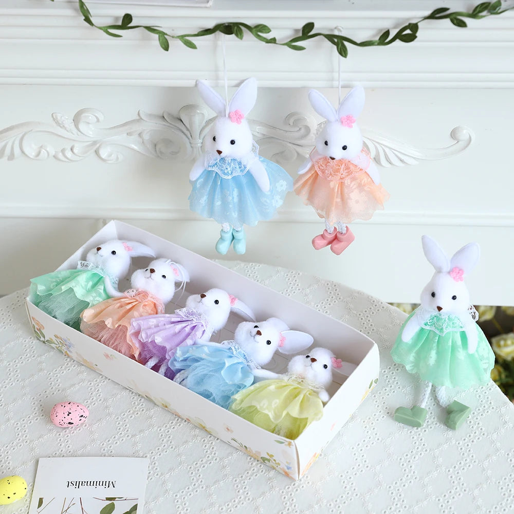 Easter Bunny Hanging Ornaments – Adorable Cloth Doll Decorations for Spring – The Party Days | The Party Days