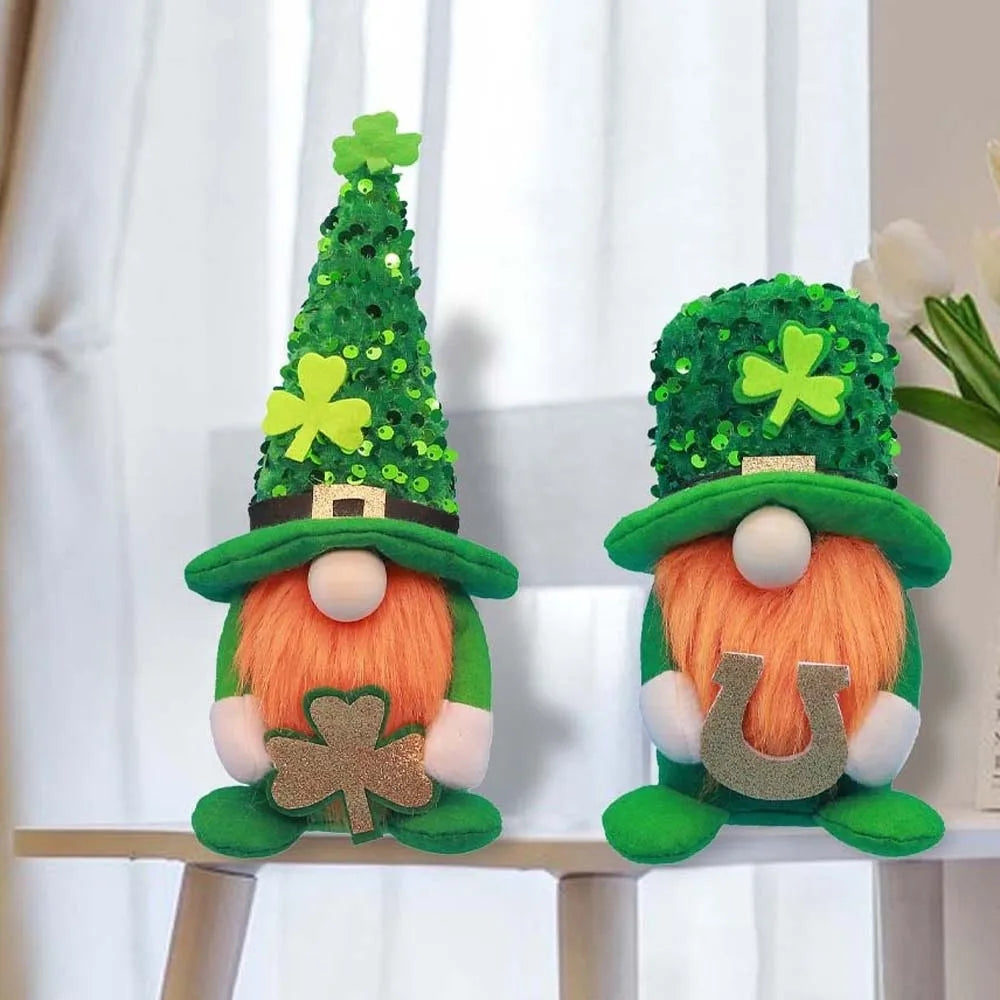 St. Patrick's Day Decorative Leprechaun Figurines – Handcrafted Green Resin – The Party Days | The Party Days