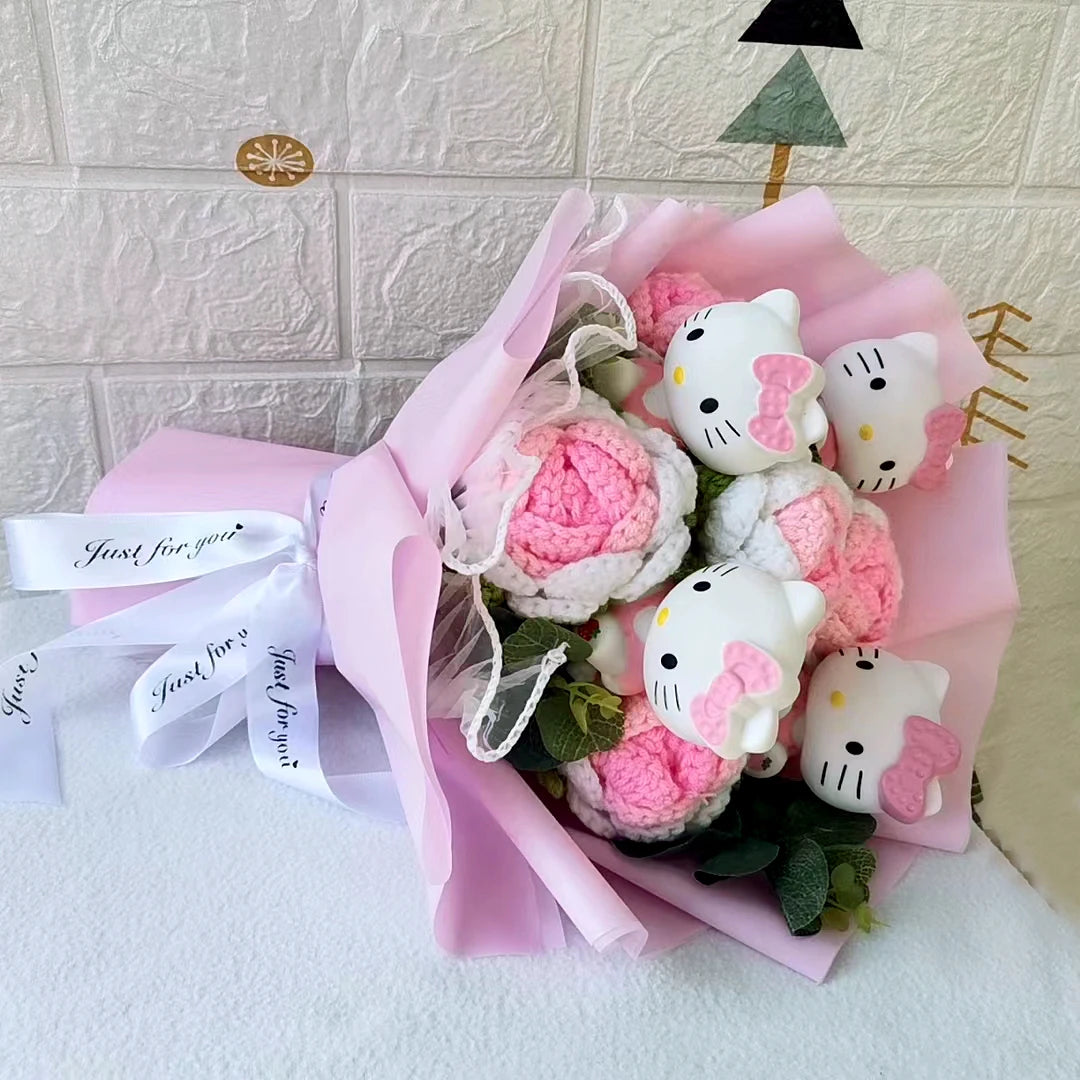 Hello Kitty Plush Bouquet with Soap Roses – Mother's Day Gift | The Party Days | The Party Days