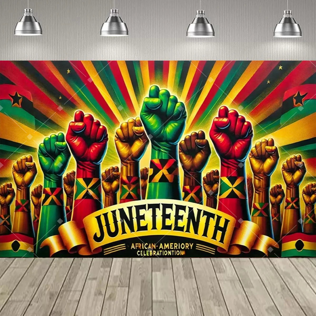 Juneteenth Backdrop – African American Freedom Day Party Photo Banner | The Party Days | The Party Days