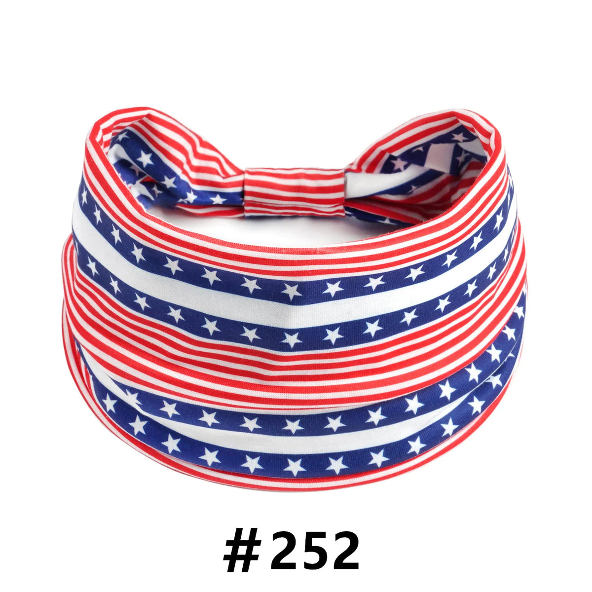 American Flag Wide Headband – Patriotic Turban Headwrap Red White & Blue – The Party Days | The Party Days