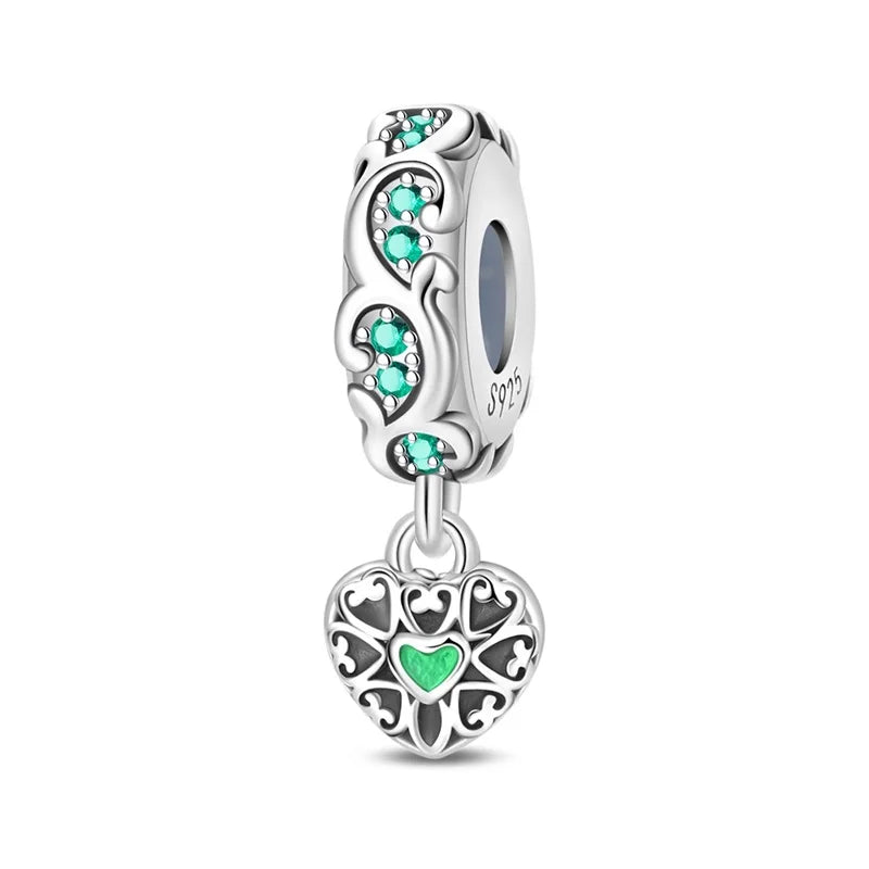 925 Silver St. Patrick's Day Bracelet Charms with Zirconia – GDTC Certified – The Party Days | The Party Days