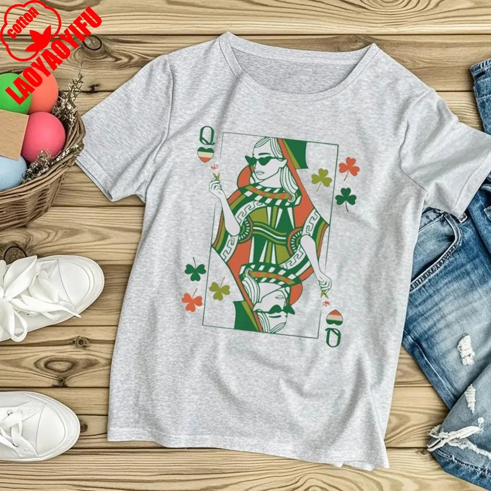 Irish Queen T-Shirt – St. Patrick's Day Women's Tee – The Party Days | The Party Days
