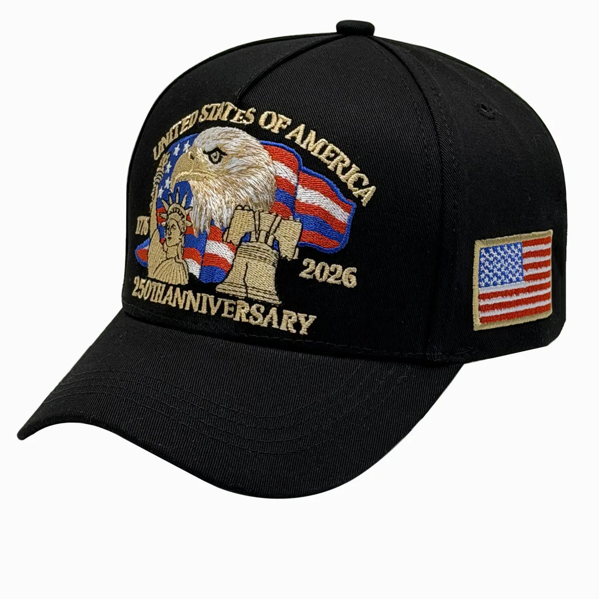 USA 250th Anniversary Full Embroidered Baseball Cap – Unisex Patriotic Hat Independence Day Gift | The Party Days | The Party Days
