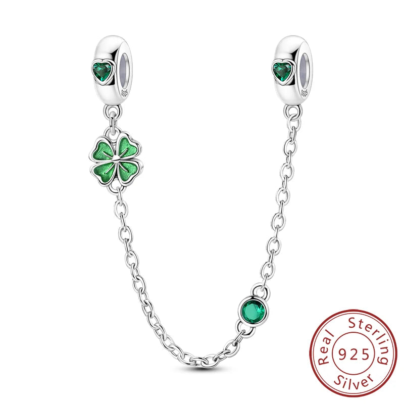 925 Silver St. Patrick's Day Shamrock Earring Charms – Four-Leaf Clover – The Party Days | The Party Days