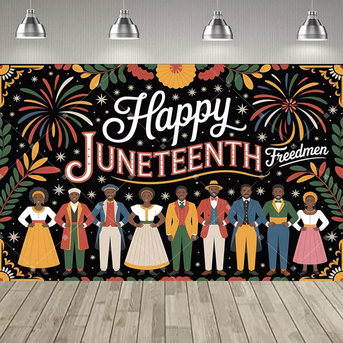 Juneteenth Backdrop – African American Freedom Day Party Photo Banner | The Party Days | The Party Days