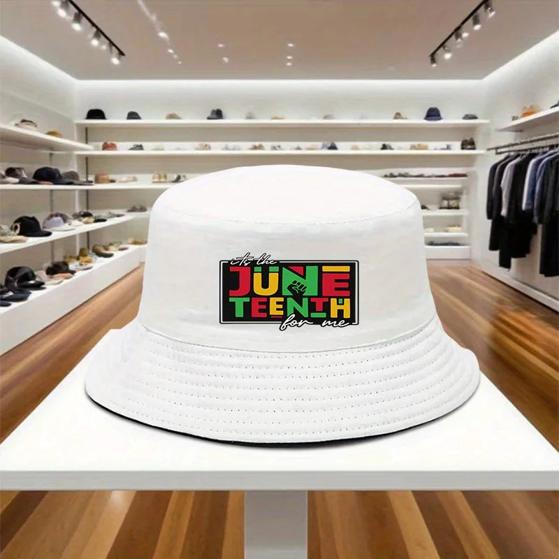 Juneteenth Bucket Hat – Unisex Polyester Fisherman Cap for Outdoor Activities | The Party Days | The Party Days