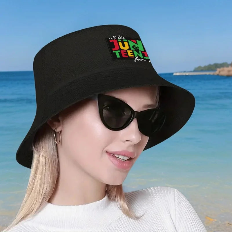 Juneteenth Bucket Hat – Unisex Polyester Fisherman Cap for Outdoor Activities | The Party Days | The Party Days