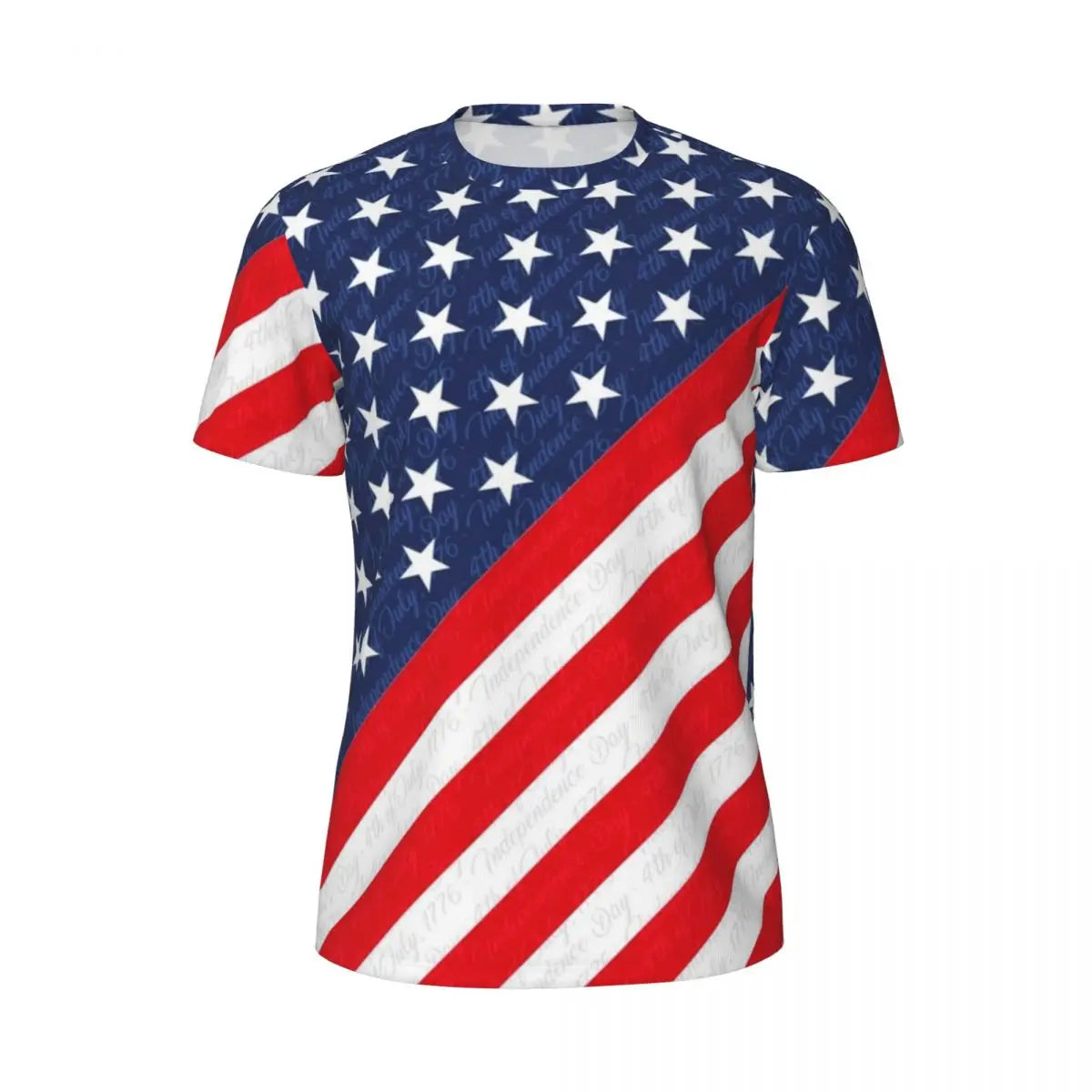 Men's USA American Flag Star Print Oversized T-Shirt – Patriotic Streetwear Tee – The Party Days | The Party Days