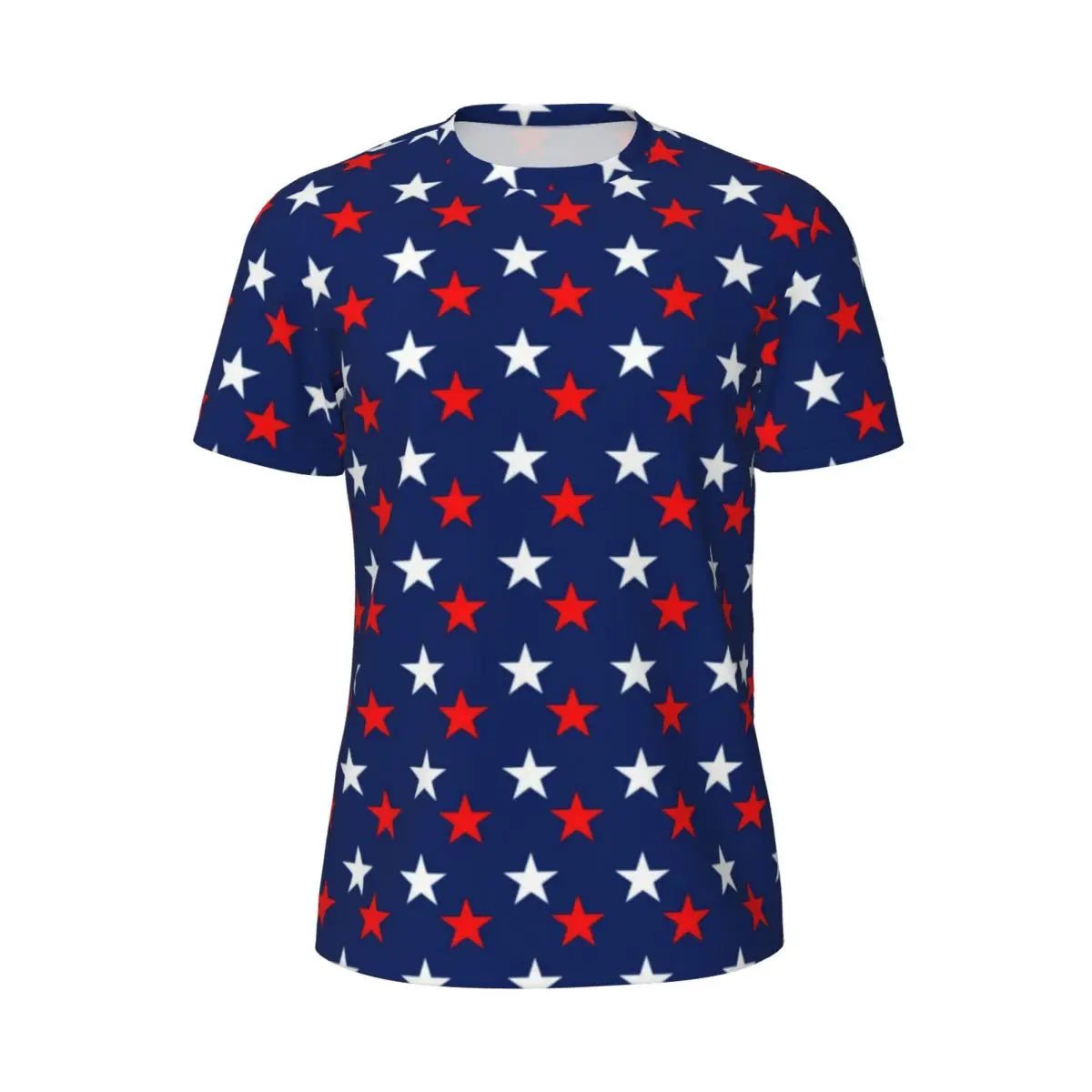 Men's USA American Flag Star Print Oversized T-Shirt – Patriotic Streetwear Tee – The Party Days | The Party Days