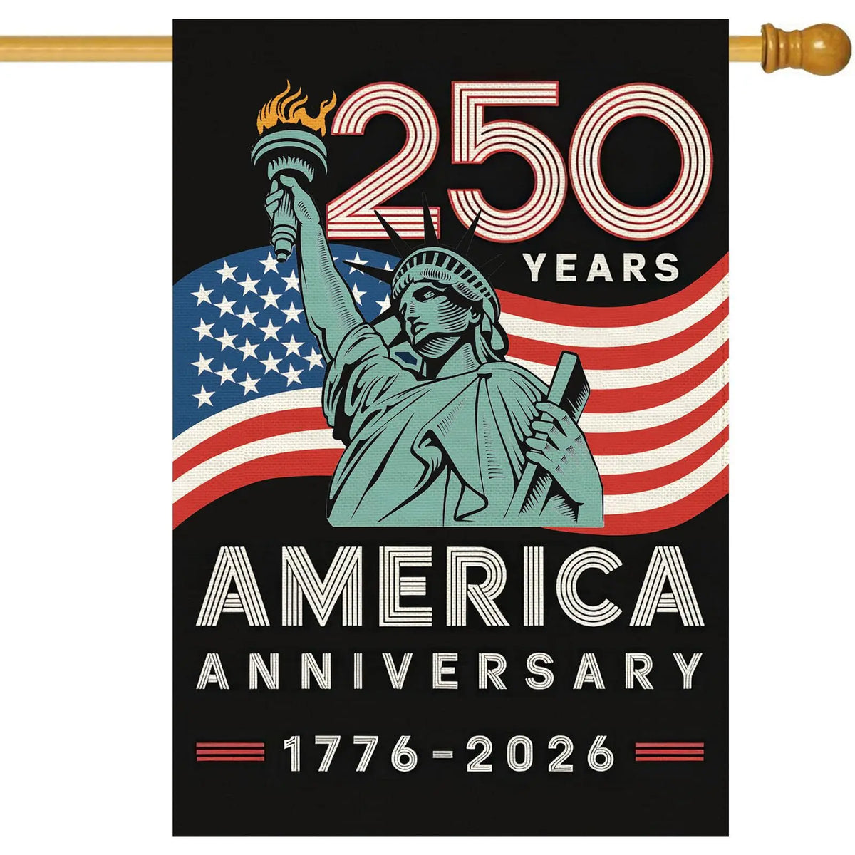 USA 250th Anniversary Garden Flag – Patriotic Double-Sided Yard Flag 12x18 in – The Party Days | The Party Days