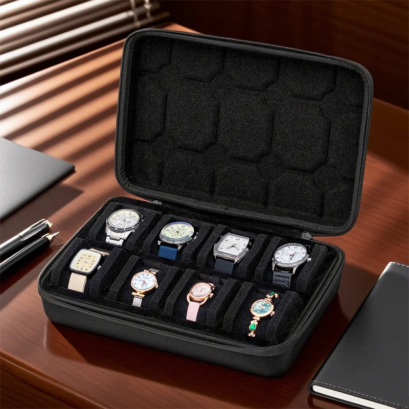 EVA Oxford Travel Watch Organizer Case – 1 to 8 Slots | The Party Days | The Party Days