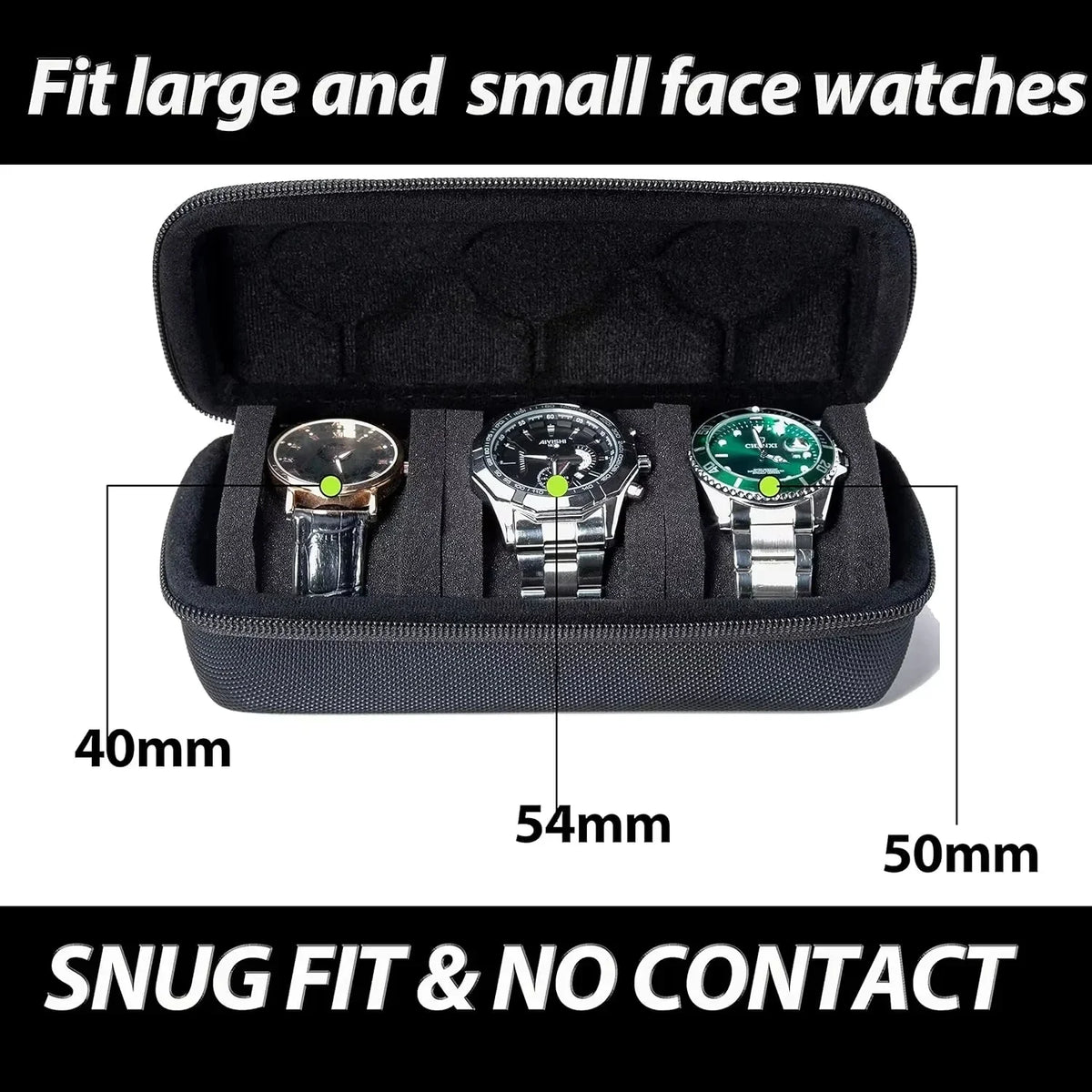 EVA Oxford Travel Watch Organizer Case – 1 to 8 Slots | The Party Days | The Party Days