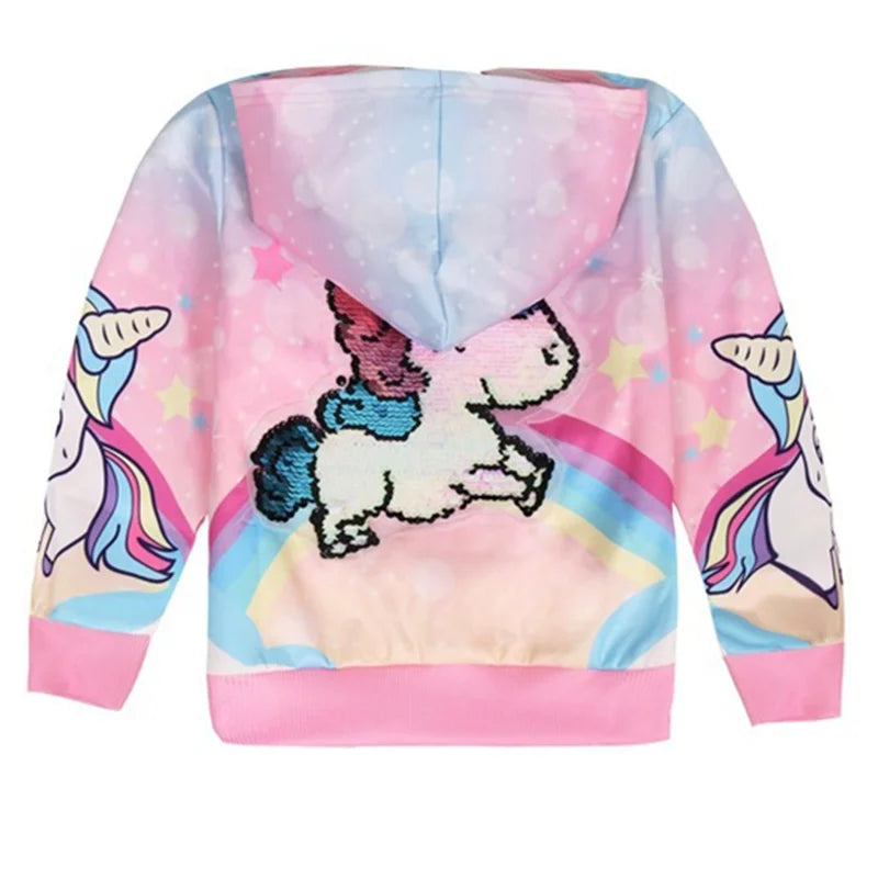 Girls Unicorn Hooded Jacket | The Party Days | The Party Days