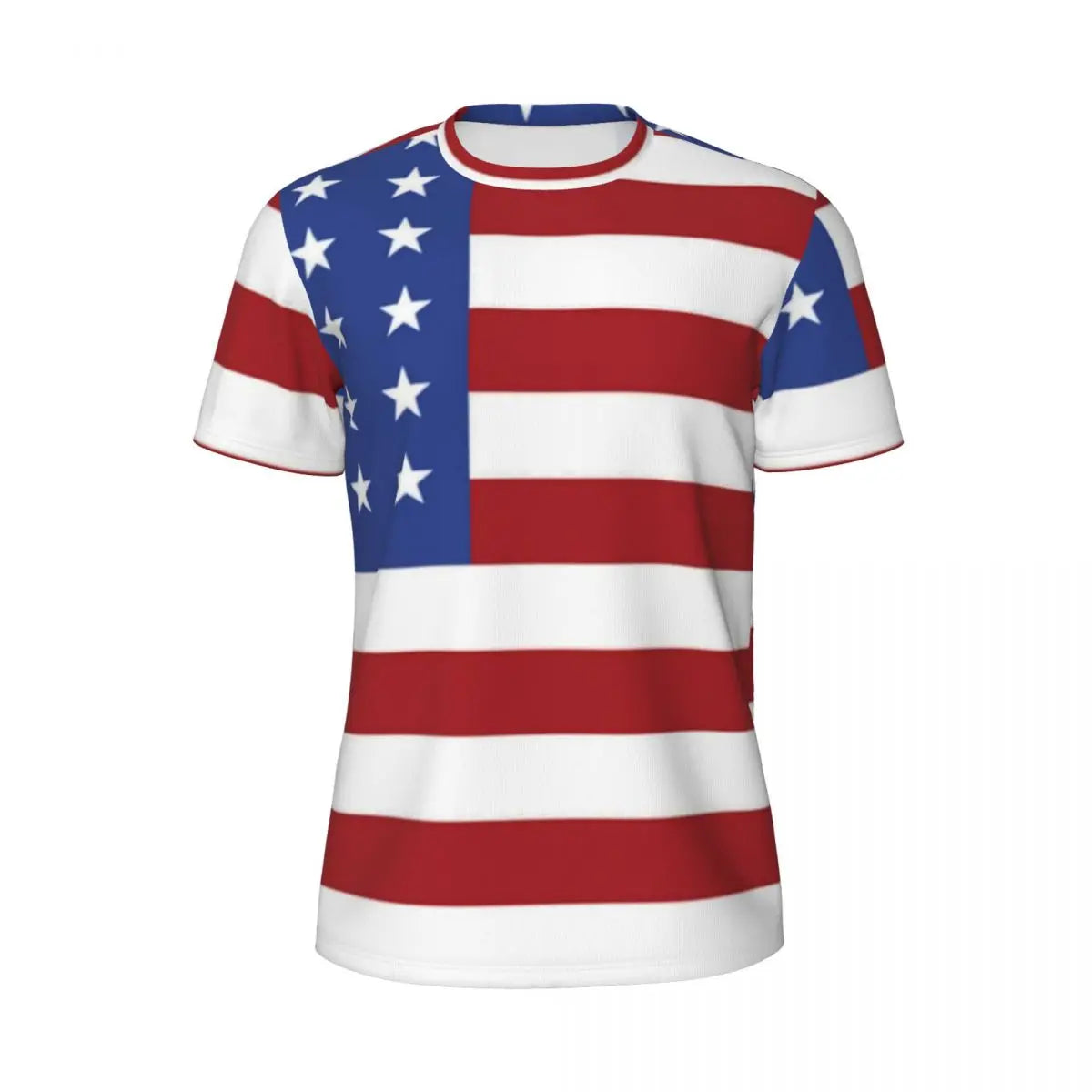 Men's USA American Flag Star Print Oversized T-Shirt – Patriotic Streetwear Tee – The Party Days | The Party Days