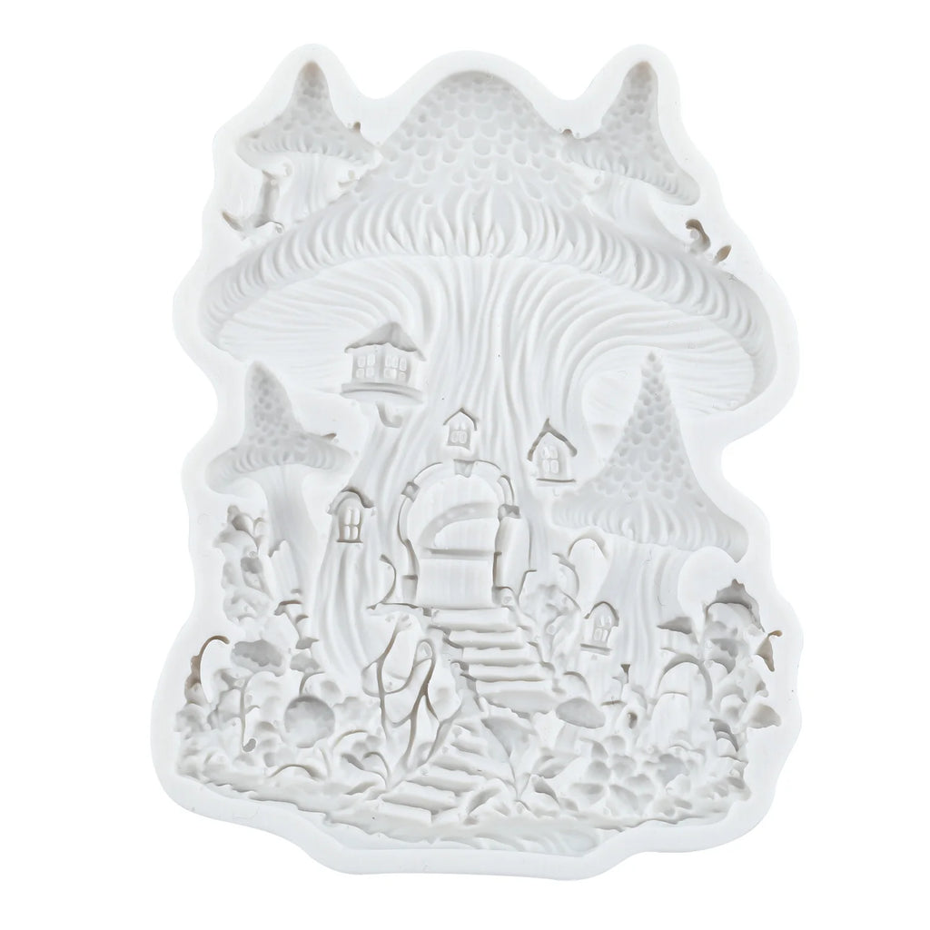 Mushroom Castle Silicone Mold – Fondant, Chocolate & Cake Decorating – The Party Days | The Party Days
