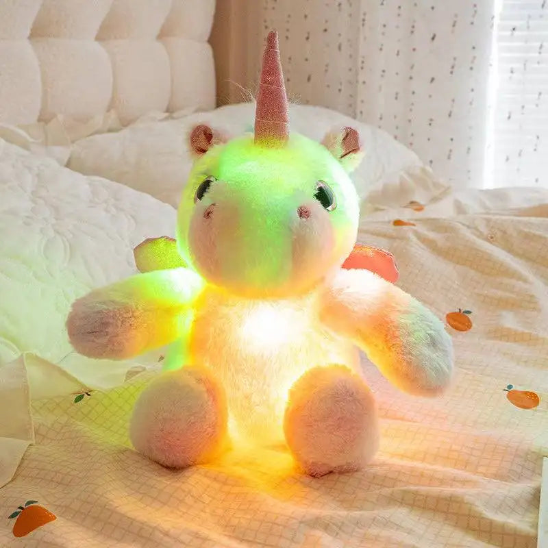 Luminous Unicorn Plush Toy | Kawaii Glow Stuffed Animal | The Party Days | The Party Days