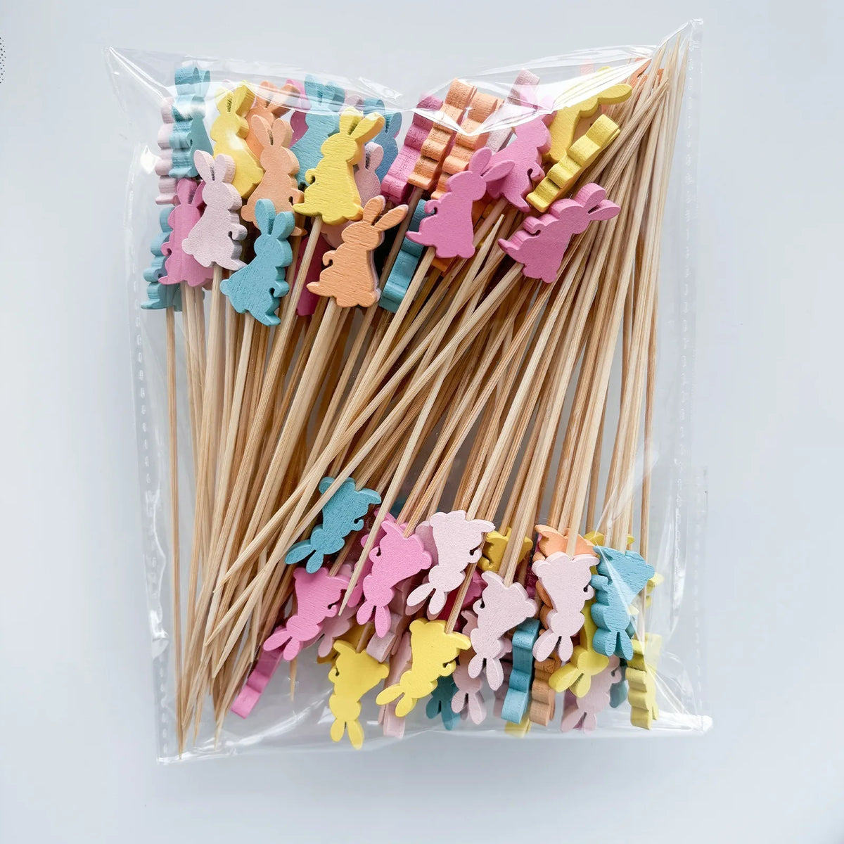 Easter Bunny Ear Toothpicks – 100pcs Bamboo Appetizer Picks for Party Food & Snacks – The Party Days | The Party Days