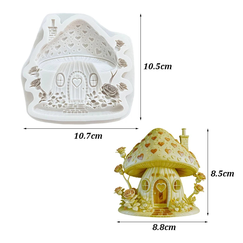 Heart, Mushroom & Castle Silicone Mold – Baking & Resin – The Party Days | The Party Days