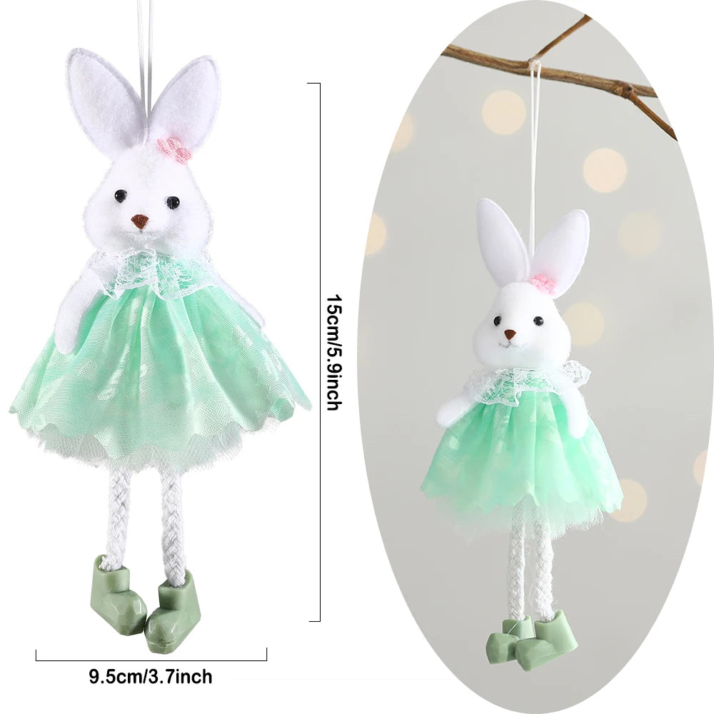 Easter Bunny Hanging Ornaments – Adorable Cloth Doll Decorations for Spring – The Party Days | The Party Days