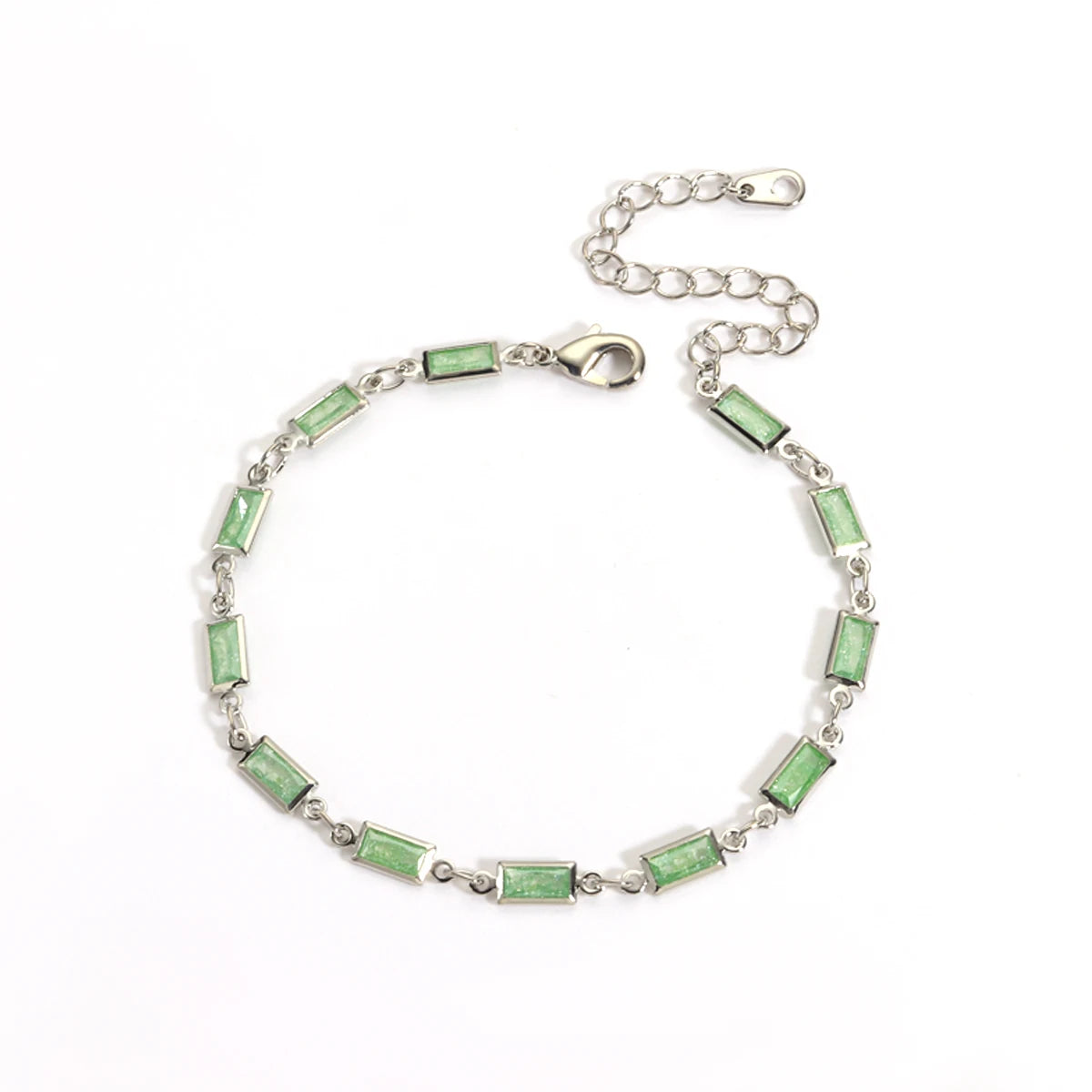 Micro Inlaid Zircon Charm Bracelet & Anklet – Geometric Sugar Design | The Party Days