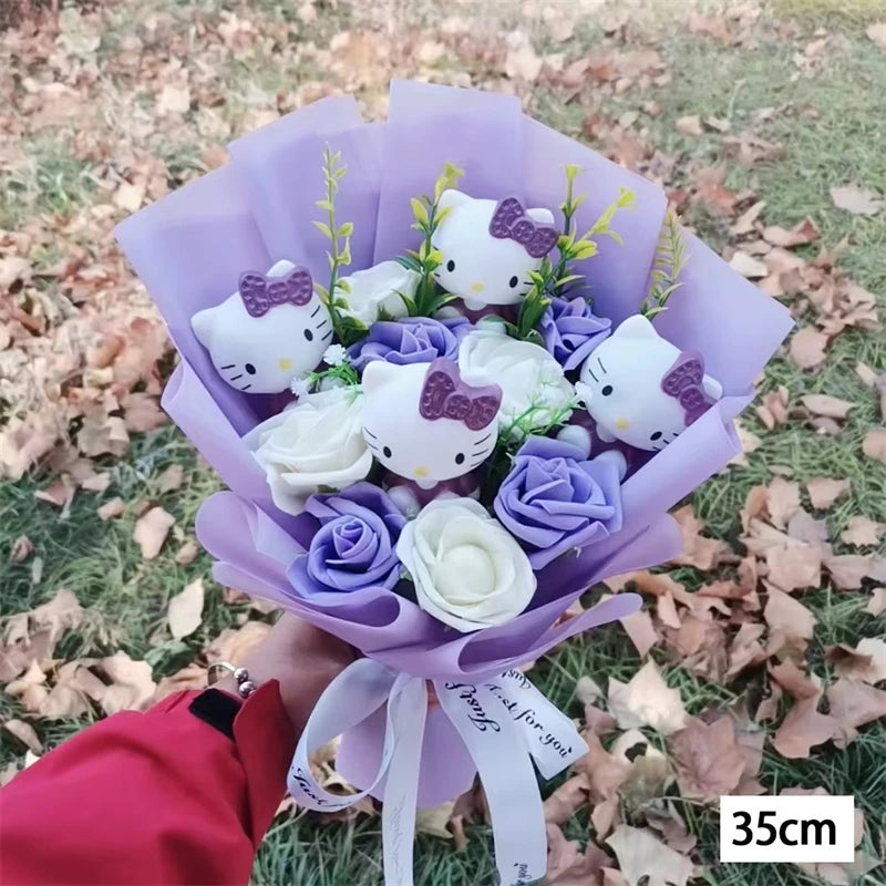 Hello Kitty Plush Bouquet with Soap Roses – Mother's Day Gift | The Party Days | The Party Days