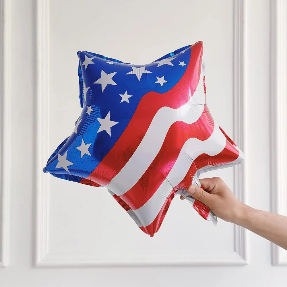 137-Piece Patriotic Balloon Set – American Flag Foil & Latex Balloons for 4th of July – The Party Days | The Party Days