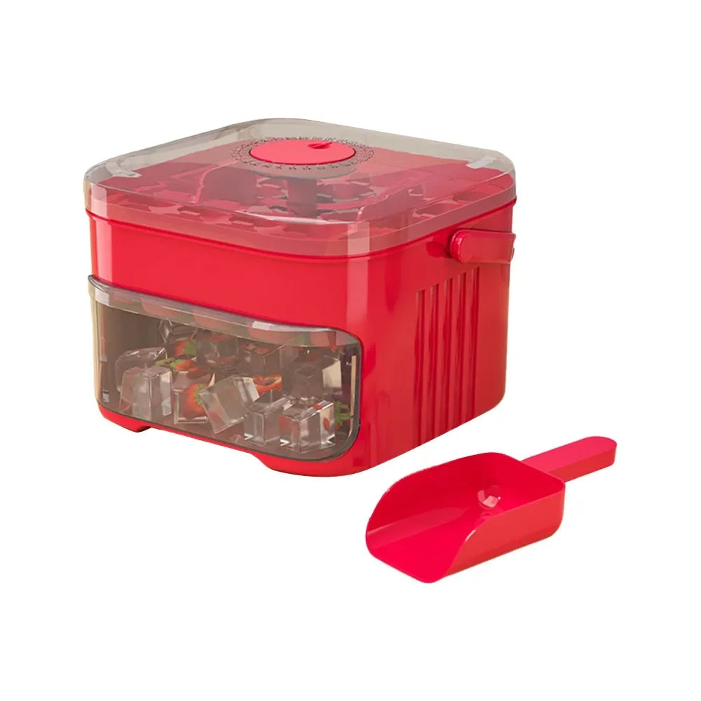 Ice Cube Maker 50 Cubes – Reusable Food Grade Mold with Easy Press Lid & Ice Scoop | The Party Days | The Party Days