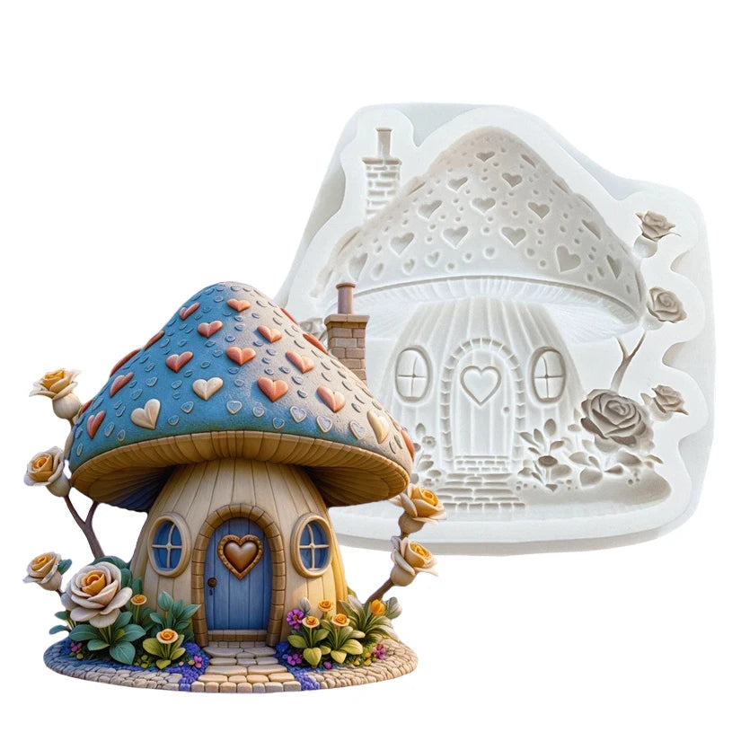 Heart, Mushroom & Castle Silicone Mold – Baking & Resin – The Party Days | The Party Days