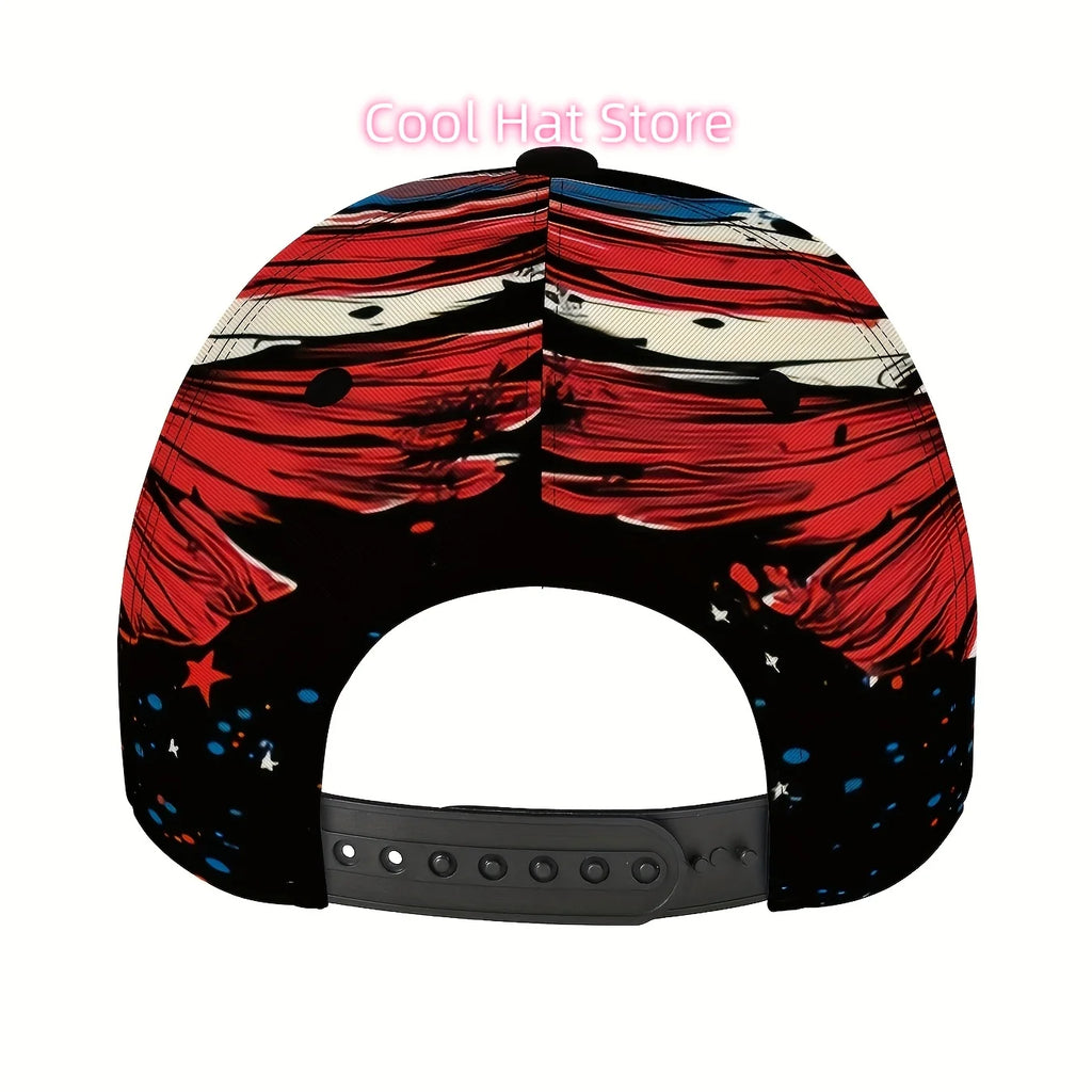 American Flag Eagle Printed Baseball Cap – Patriotic Unisex Adjustable Hat | The Party Days | The Party Days